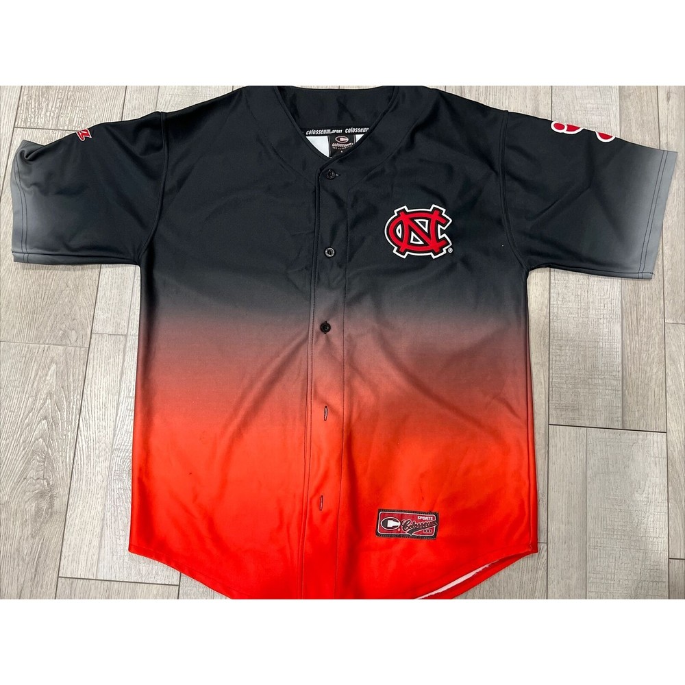 Vintage Authentic Red North Carolina Tar Heels Baseball Jersey Men Sz L starter